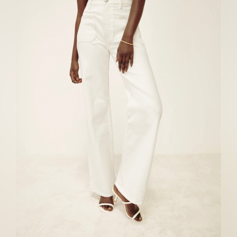 NWT Reformation Alyssa High Rise Wide Leg Jeans